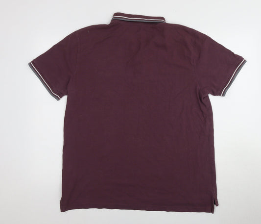 Lambretta Men's Purple Polo Shirt, Size 12, Short Sleeve