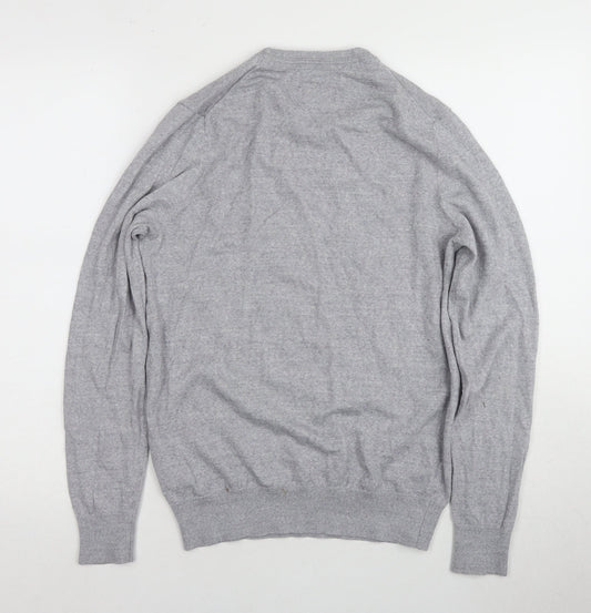 Savile Row Men's Grey Pullover Jumper M