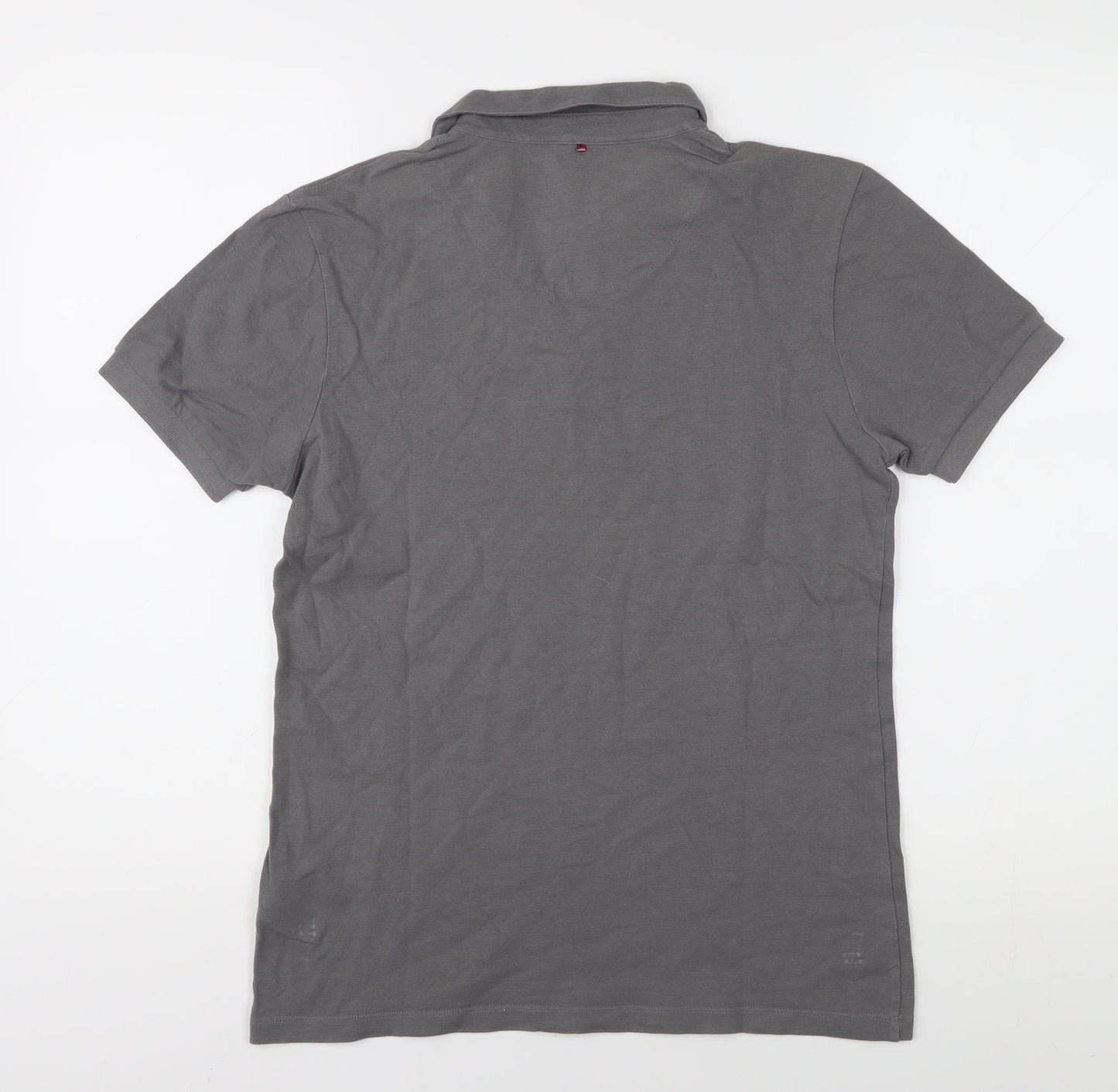 Pretty Green Men's Grey XS Polo Shirt 100% Cotton