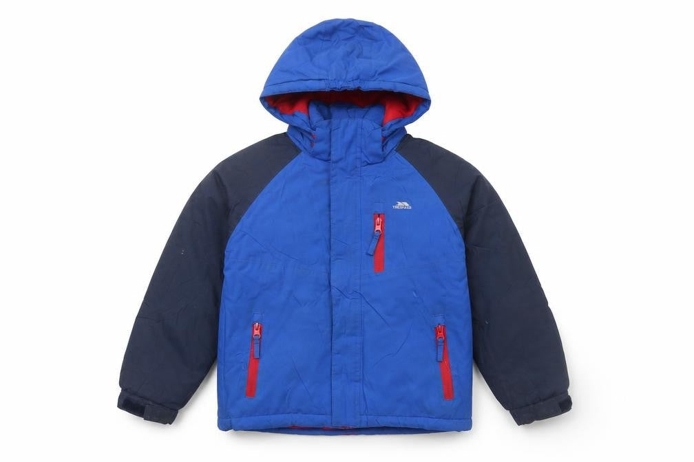 Trespass Boys' Blue Puffer Jacket Size 7 Waterproof Winter Wear