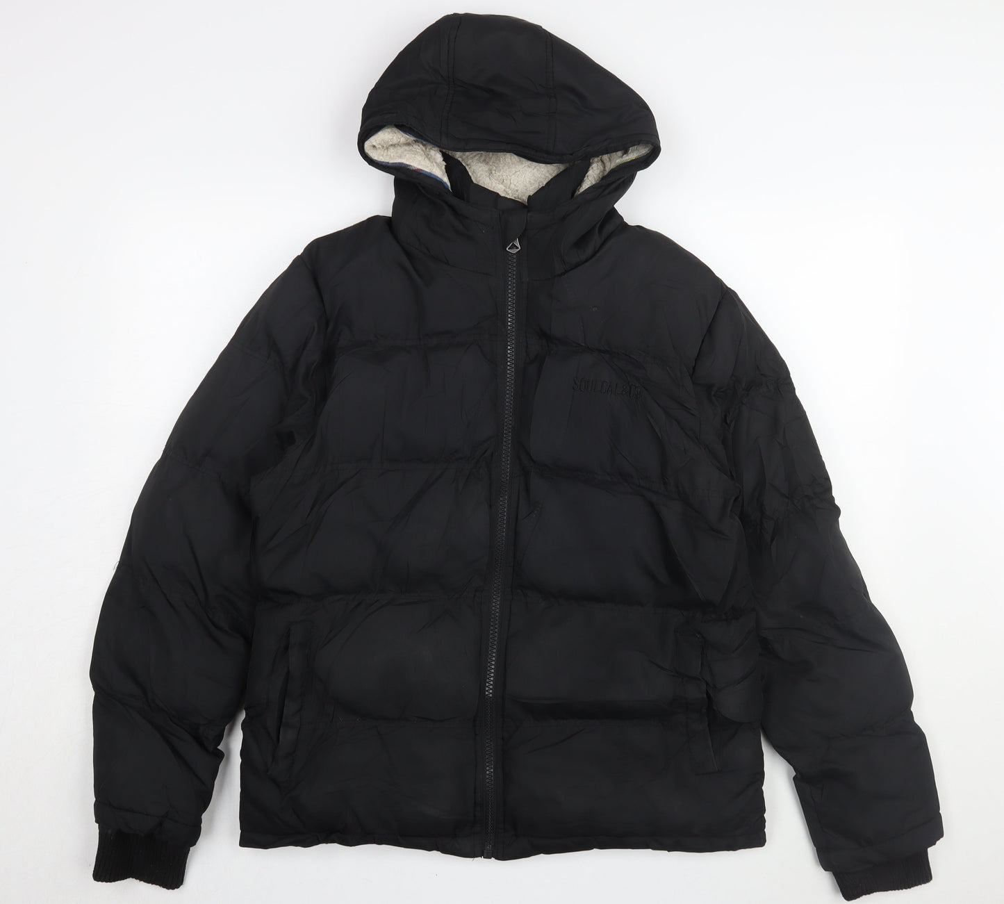 SoulCal & Co Men's Black Puffer Jacket Size S
