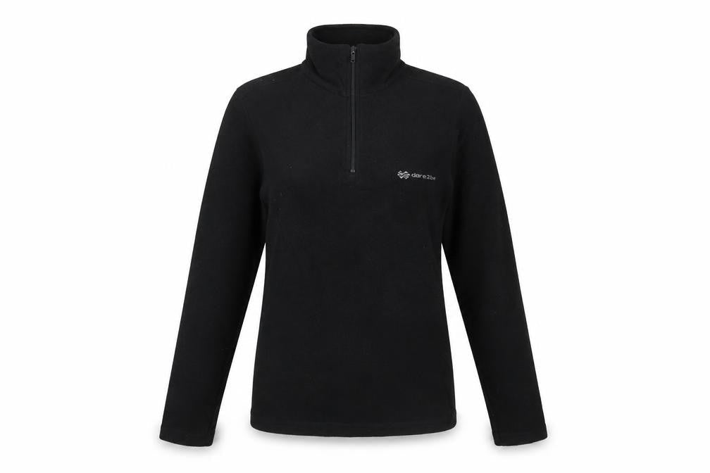 Womens UK 8 Regular Dare 2B Black Henley Sweatshirt