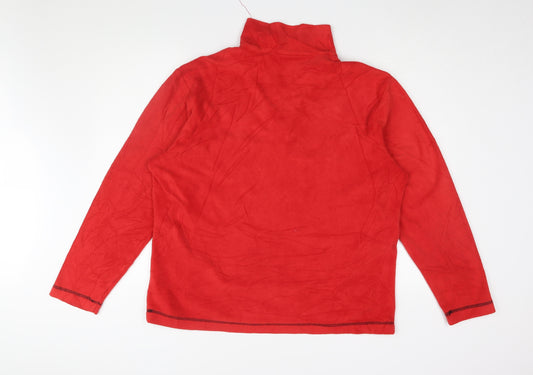 Campri Men's Red 1/2 Zip Sweatshirt L