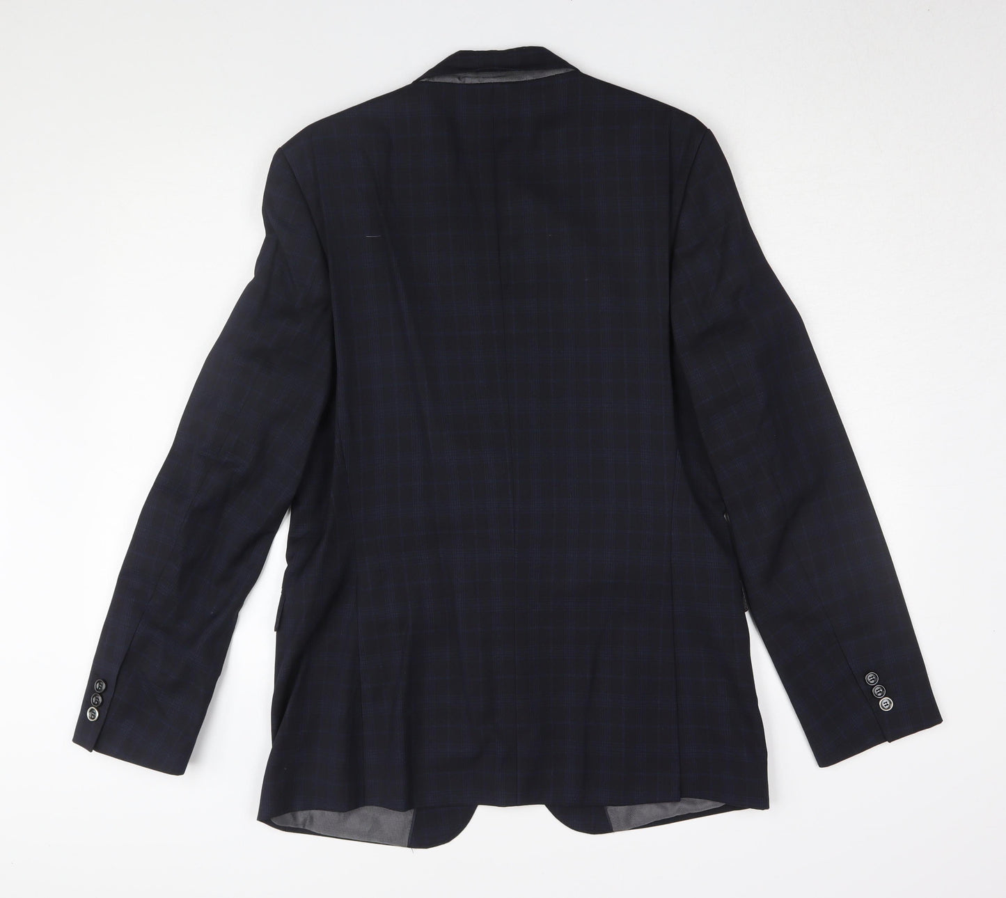 Zara Man Black Check Suit Jacket - UK 40R, Classic Look