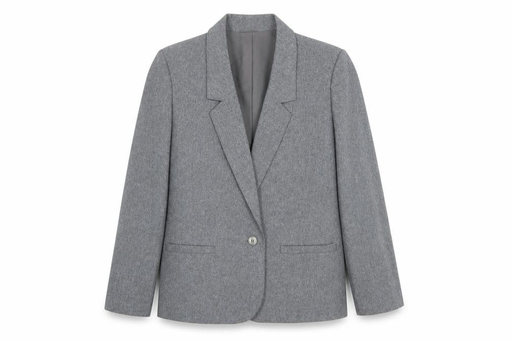 St Michael Women's Grey Blazer Jacket Size 14