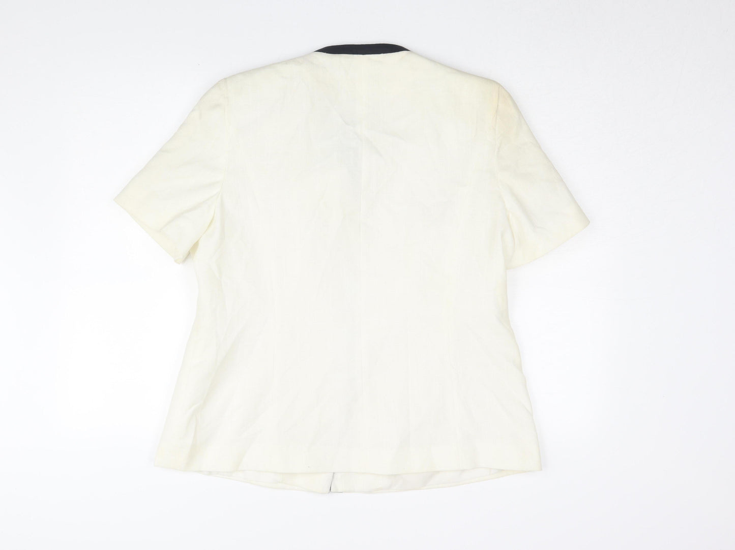 Smith Collection Women's White Short Sleeve Jacket