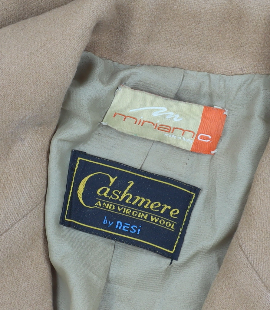 Miriam C. Beige Women's Overcoat Size 12