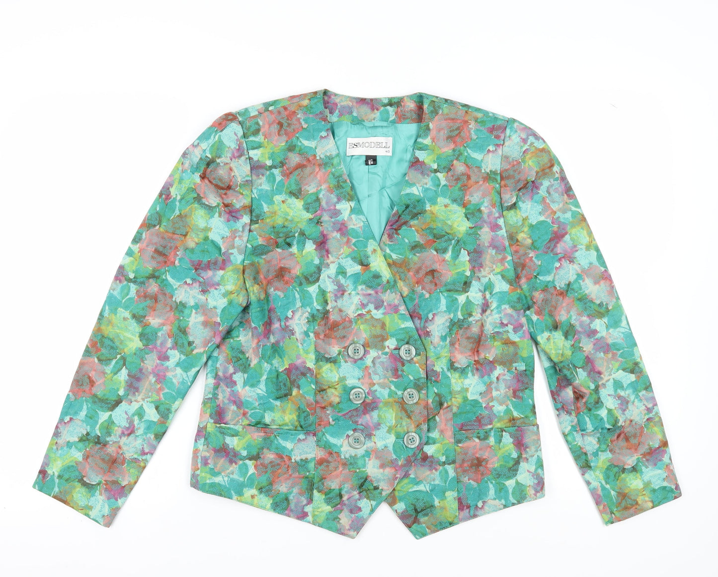 Esmodell Women's Floral Suit Jacket Multicoloured Size 12