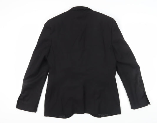 Moss London Men's Black Slim Fit Blazer - Size 40R