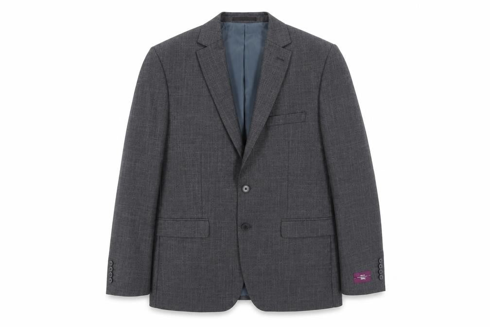 Mens 42 Chest Regular Moss Esq. Grey Two-Button Blazer