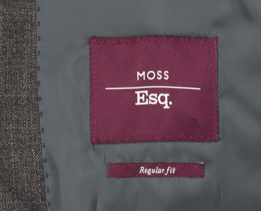 Moss Esq. Men's Grey Regular Fit Blazer Size 42R