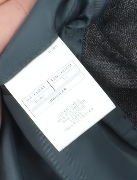 Moss Esq. Men's Grey Regular Fit Blazer Size 42R