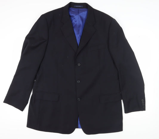 Ted Baker Men's Black Wool Blazer 46 Long, Formal