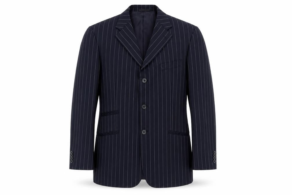 Mens 42 Chest Regular T.M.Lewin Blue Three-Button Blazer