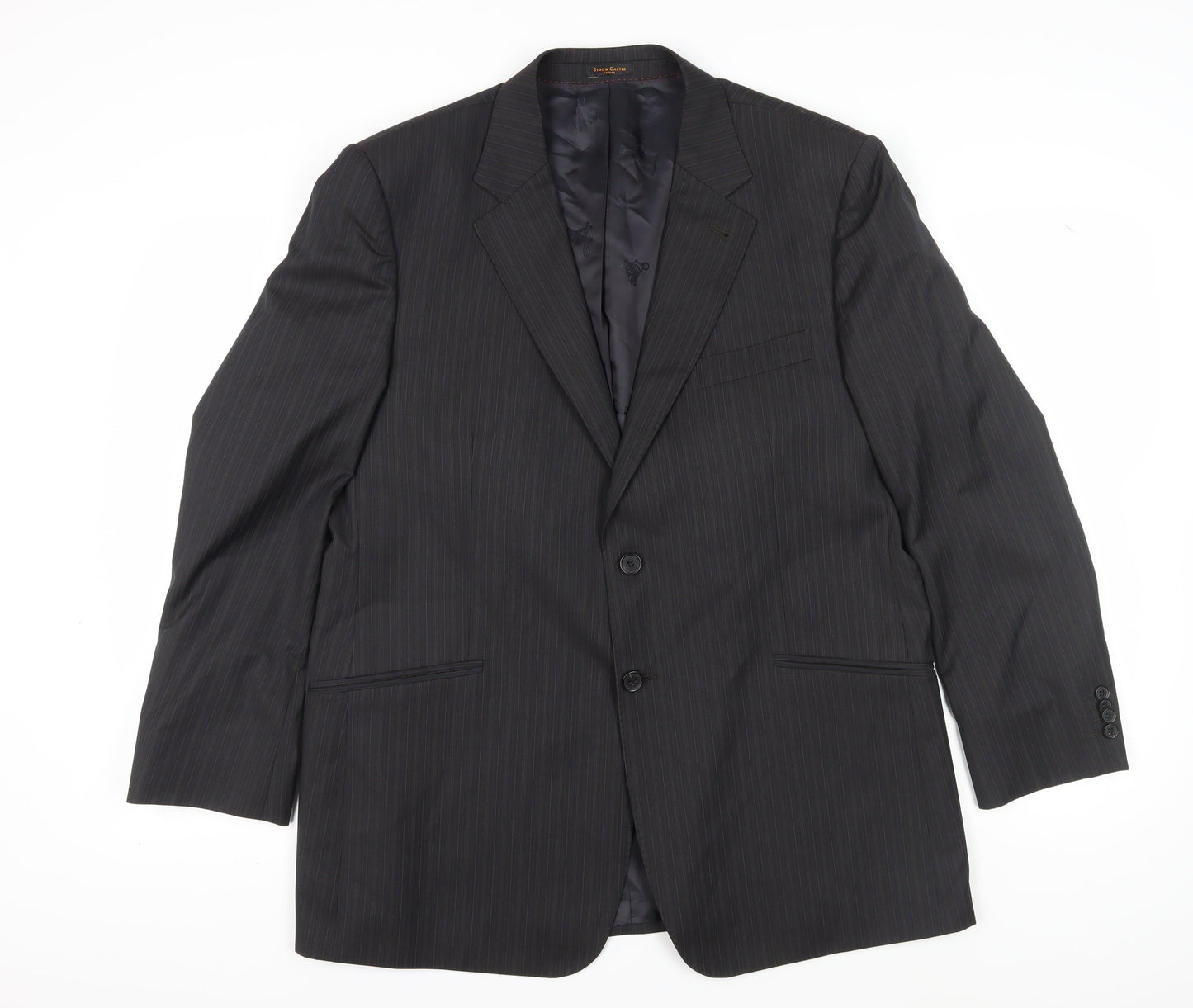 Simon Carter Men's Black Blazer, 44R, Notch Lapel