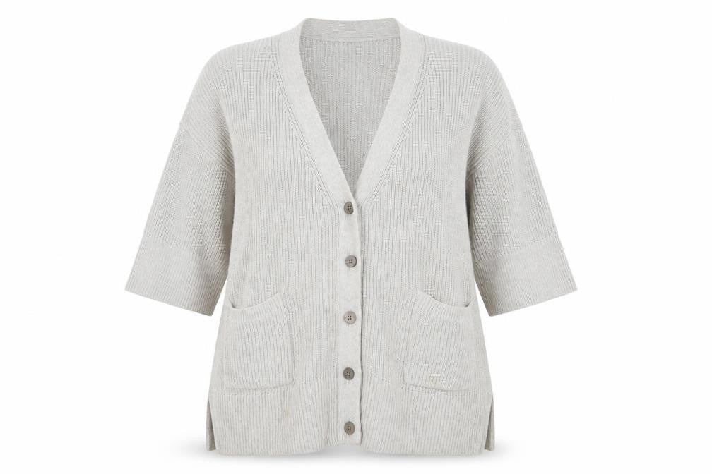 Gap Women's Beige Chunky-Knit Cardigan M/L