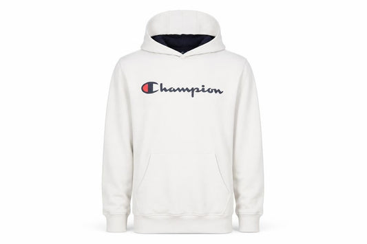 Mens UK S Regular Champion White Pullover Hoodie