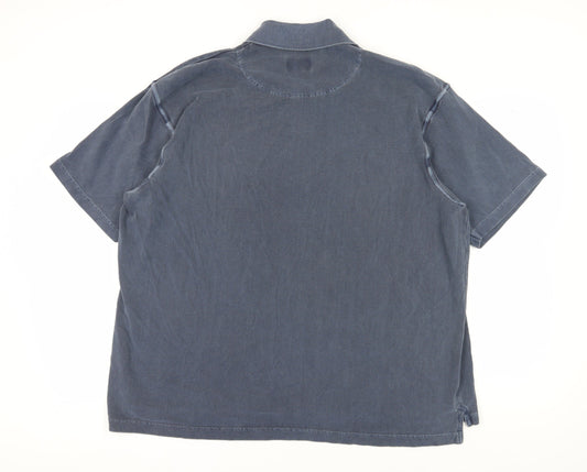 Joe Browns Men's Blue Retro Polo Shirt, Medium