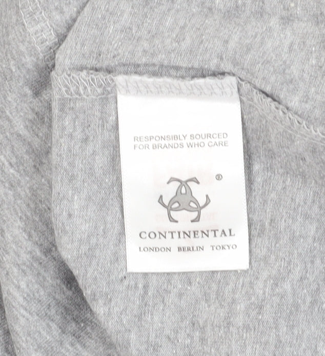 Continental Men's Grey Band Graphic T-Shirt, M