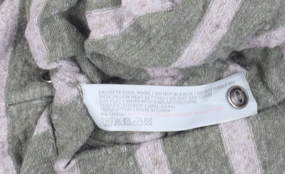 FatFace Women’s Green Striped Pullover Jumper Size 12