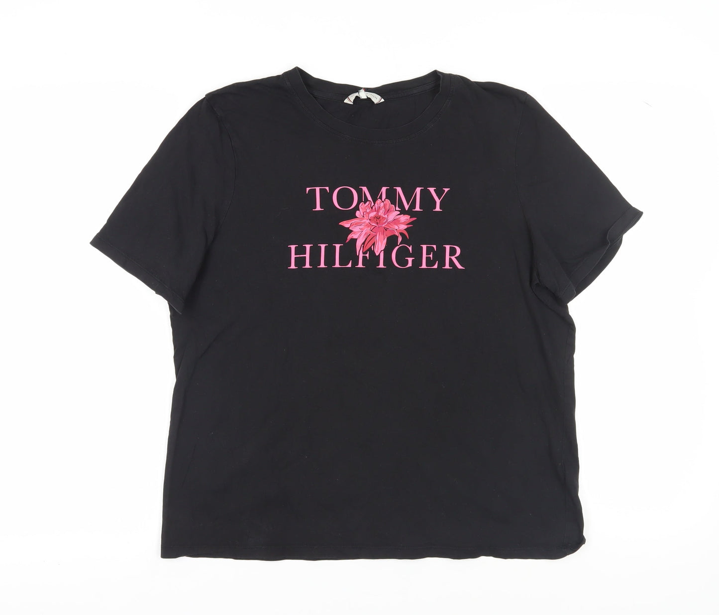 Tommy Hilfiger Unisex Black XL Basic T-Shirt