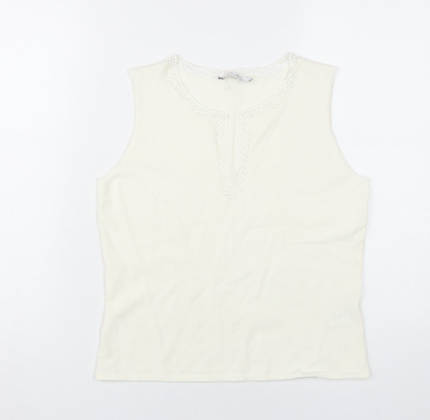 J.Taylor Women’s Ivory Tank Size 14