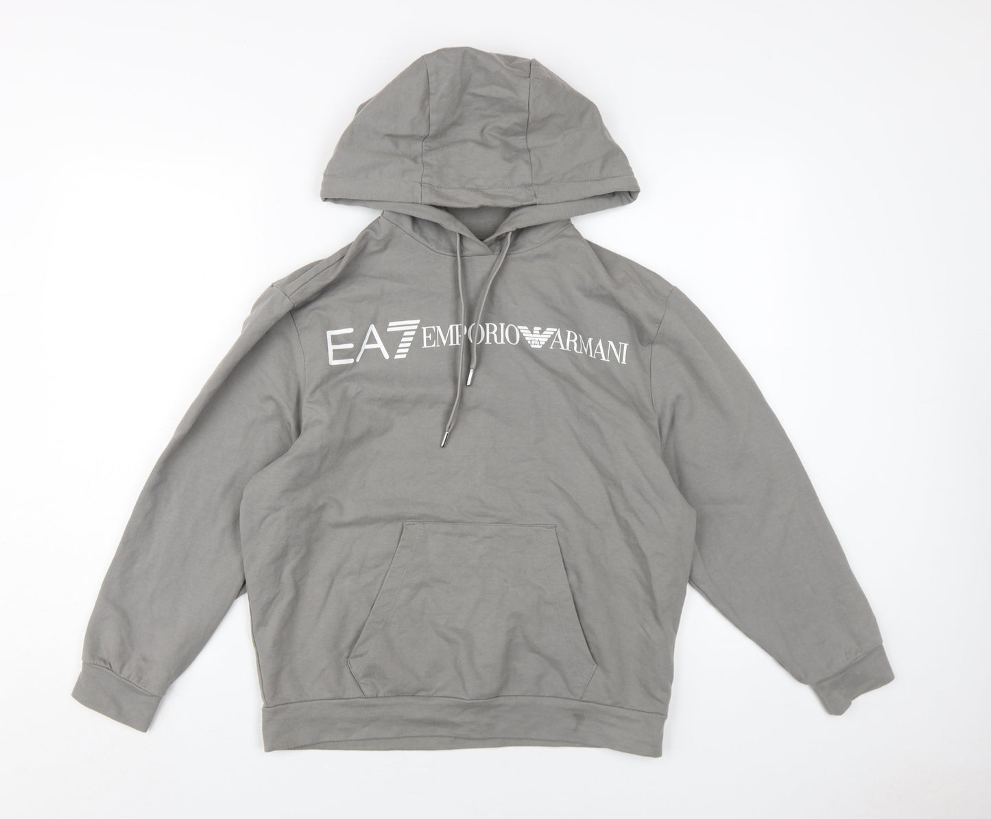 Emporio Armani Unisex Grey Pullover Hoodie - 2XS