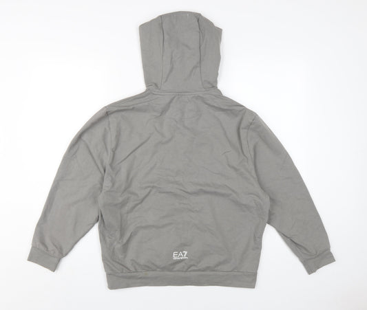 Emporio Armani Unisex Grey Pullover Hoodie - 2XS