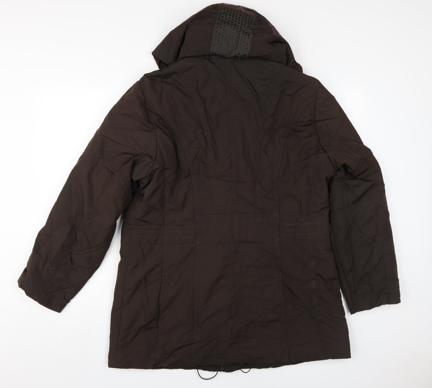 Frandsen Women's Brown Parka Jacket With Hood 14