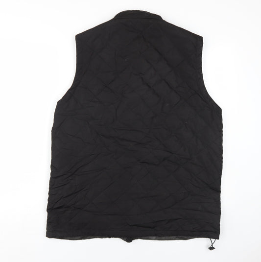 Pierre Cardin Men's Black Quilted Waistcoat, Size L