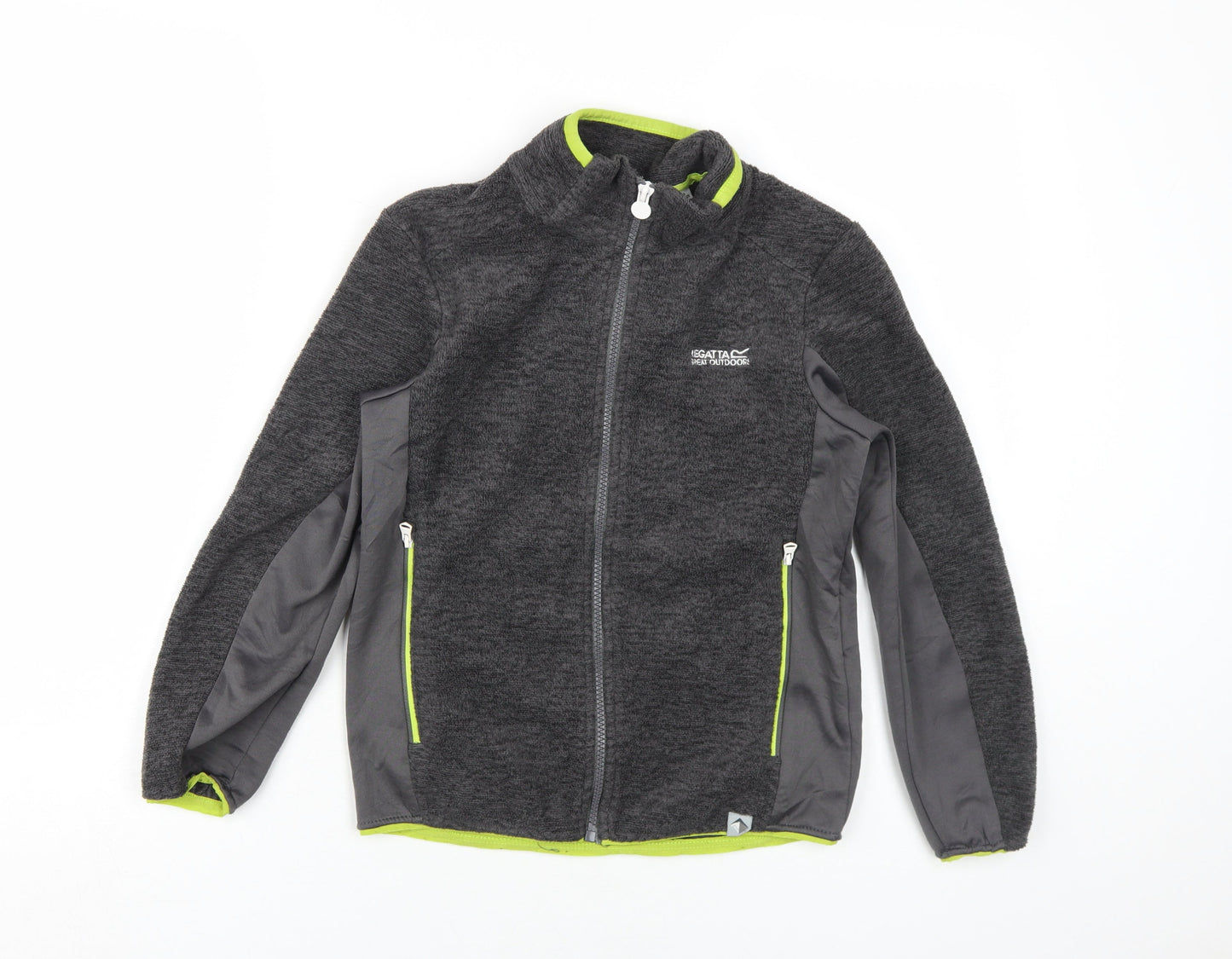 Regatta Boys Grey Track Jacket 9-10 Years Outdoor Zip