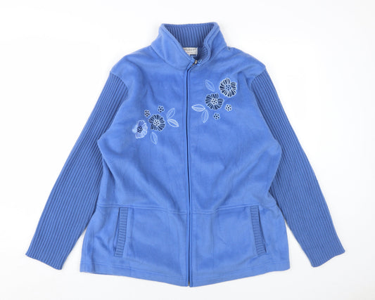 Reflect Women's Blue Basic Jacket L/XL Full Zip