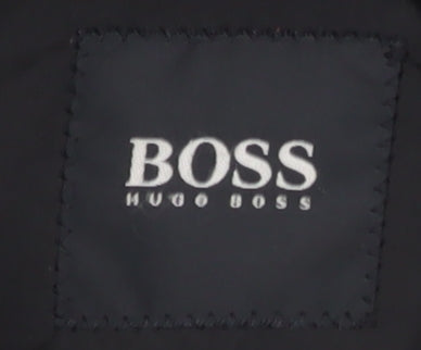 Hugo Boss Black Military Jacket, Men's Medium, Stand-Up Collar