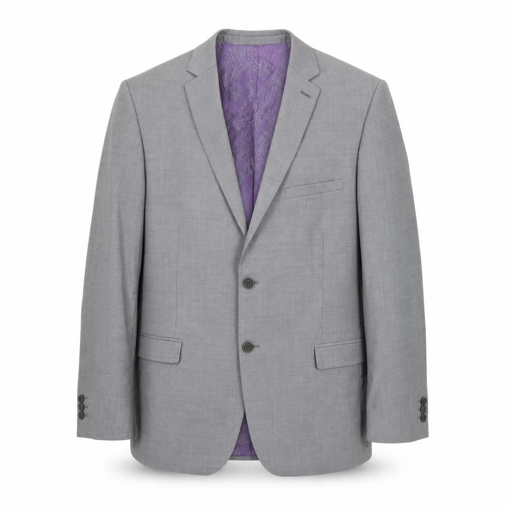 Mens 40 Chest Regular Ted Baker Grey Two-Button Blazer