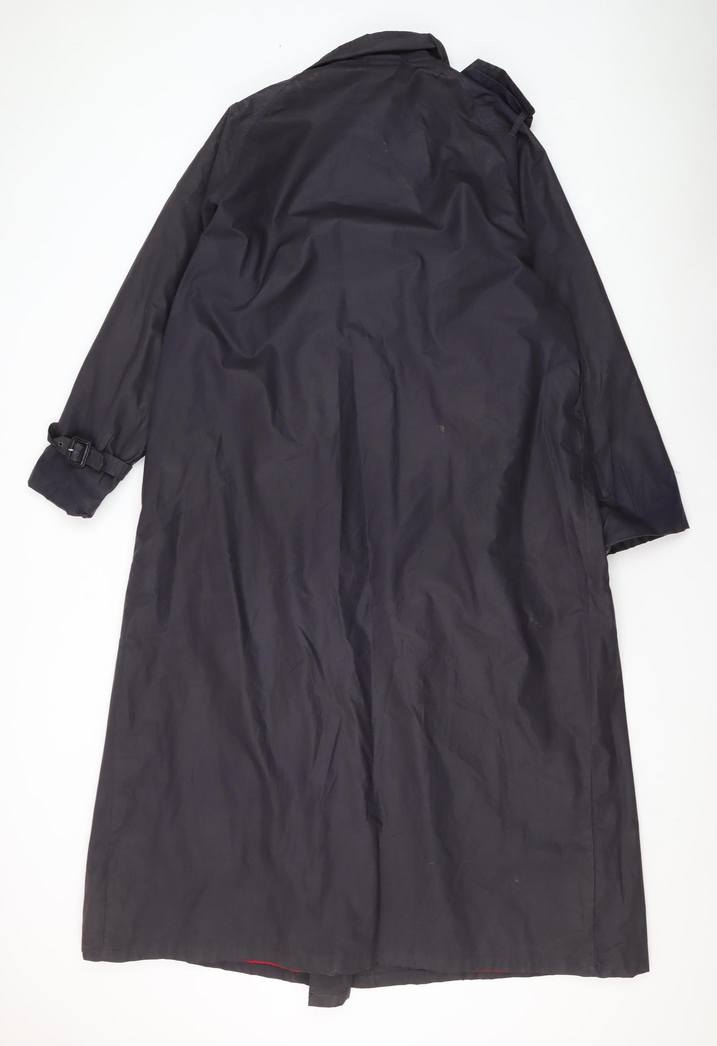 Laura Ashley Women's Black Overcoat Belted S/M