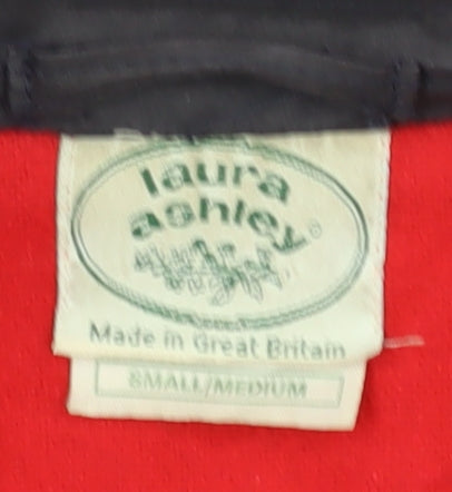 Laura Ashley Women's Black Overcoat Belted S/M
