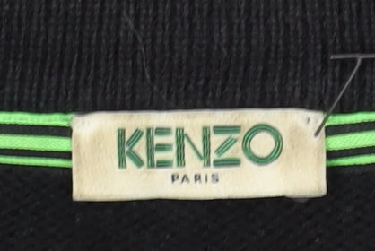 Kenzo Men's XL Black Blue Grey Pullover Jumper
