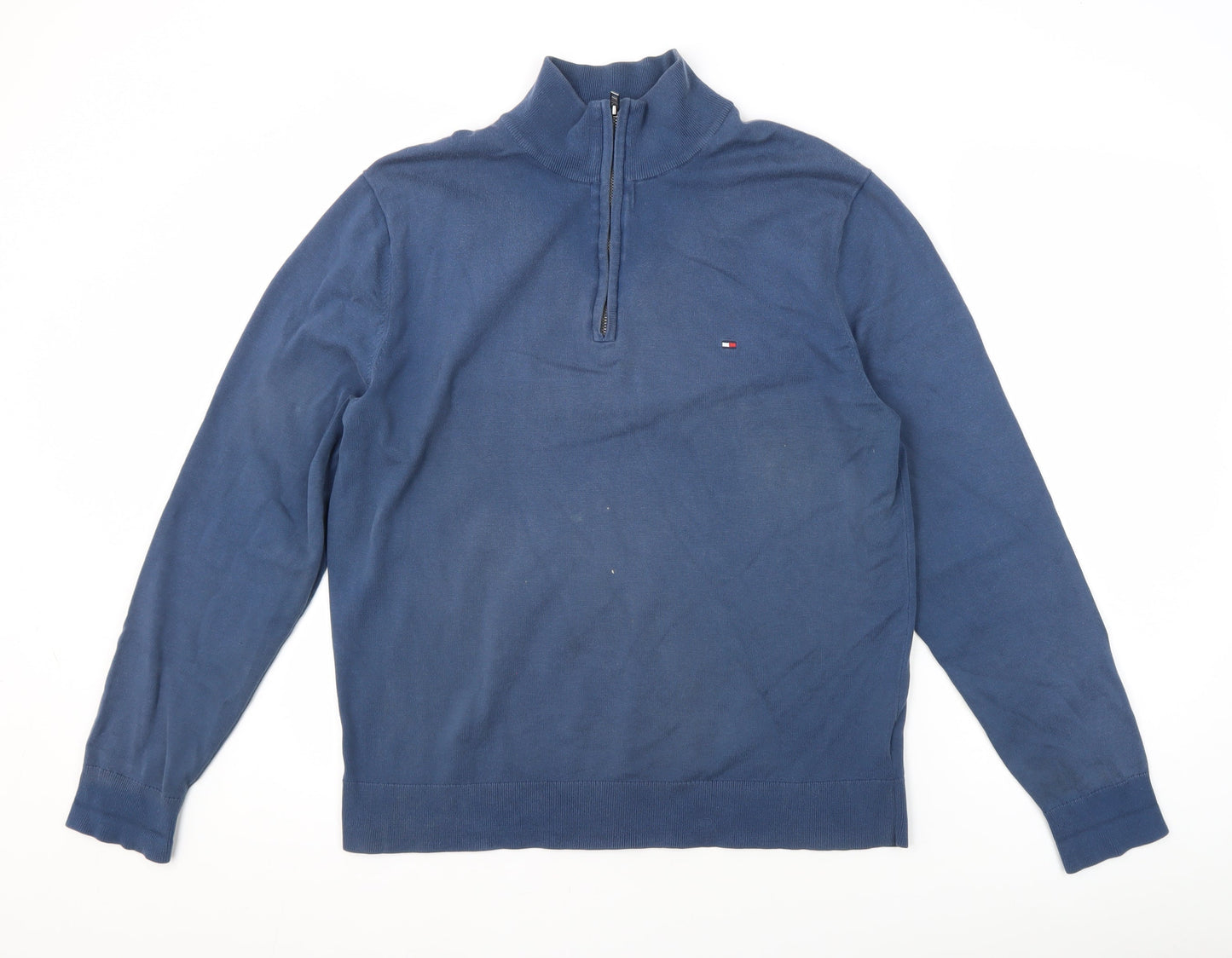 Tommy Hilfiger Men's Blue XL Pullover Jumper