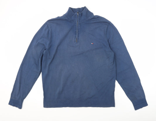 Tommy Hilfiger Men's Blue XL Pullover Jumper