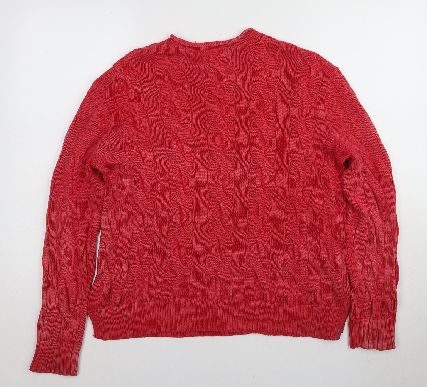 Polo Ralph Lauren Red Pullover Jumper, M, Women's