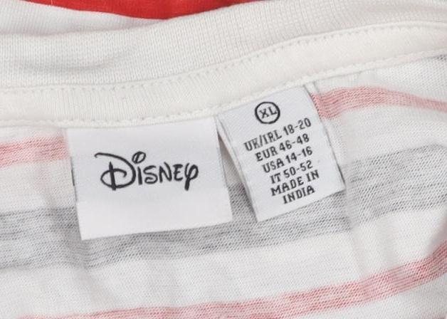 Disney Women's Multicoloured XL Cropped T-Shirt