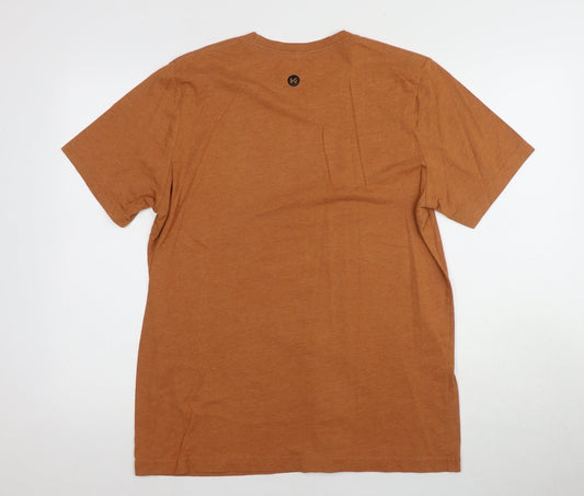 KONCEPT Men’s Orange Large Crew Neck Athletic T-Shirt