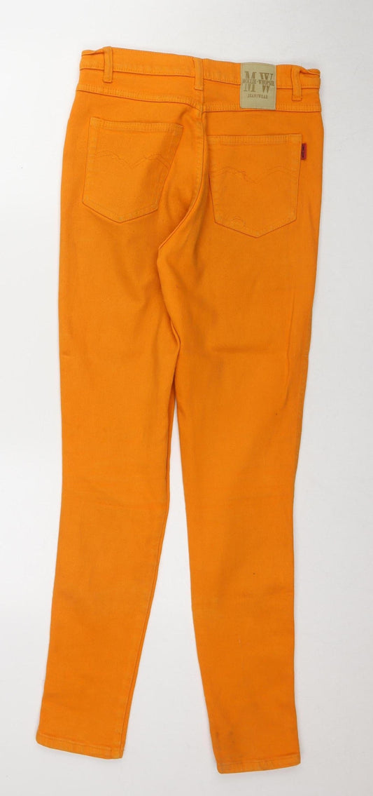 Mollie Whopsie Women's Orange Straight Jeans Size 14