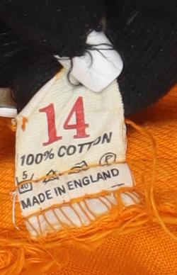 Mollie Whopsie Women's Orange Straight Jeans Size 14