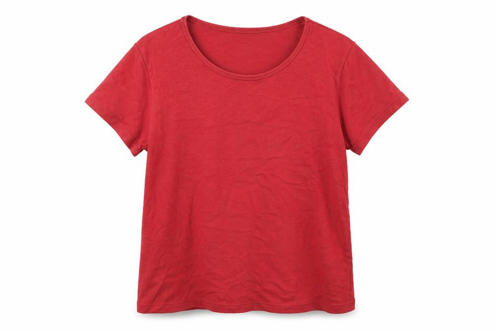 Womens UK Size M EWM Red 100% Cotton T-Shirt