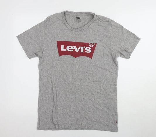 Levi's Men's Grey S Logo Graphic T-Shirt