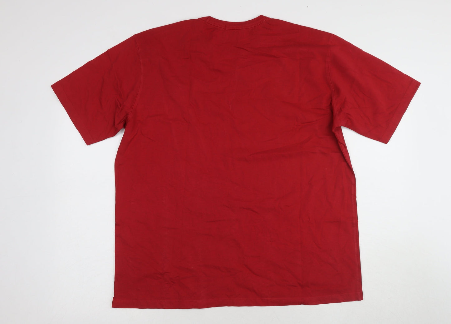 Red Green Men's Red L Solid Short Sleeve T-Shirt