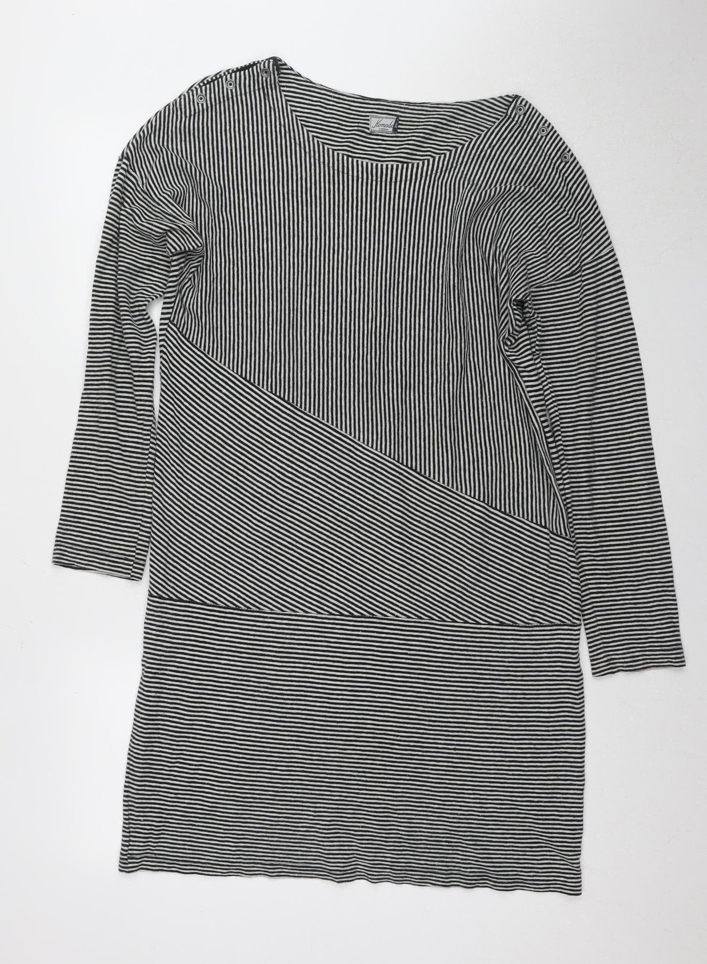 Komodo Women's Black Striped Shift Dress
