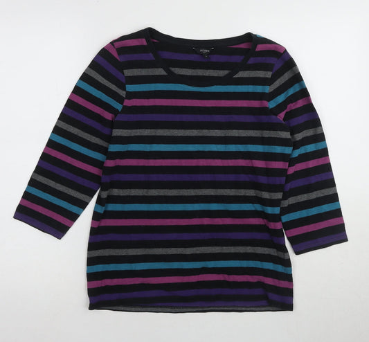 Hobbs Women's Multicoloured Stripe T-Shirt L