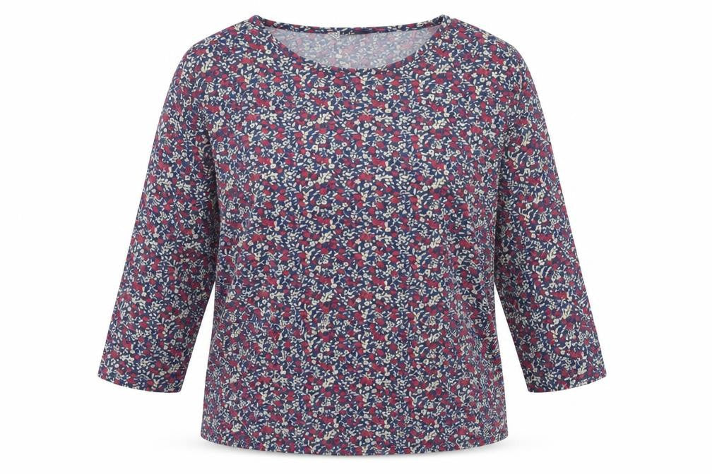 Front view of Izle Women's Multicoloured Floral Blouse, size 14